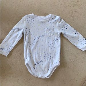 Janie & Jack Moon & Stars Onesie, snap buttons